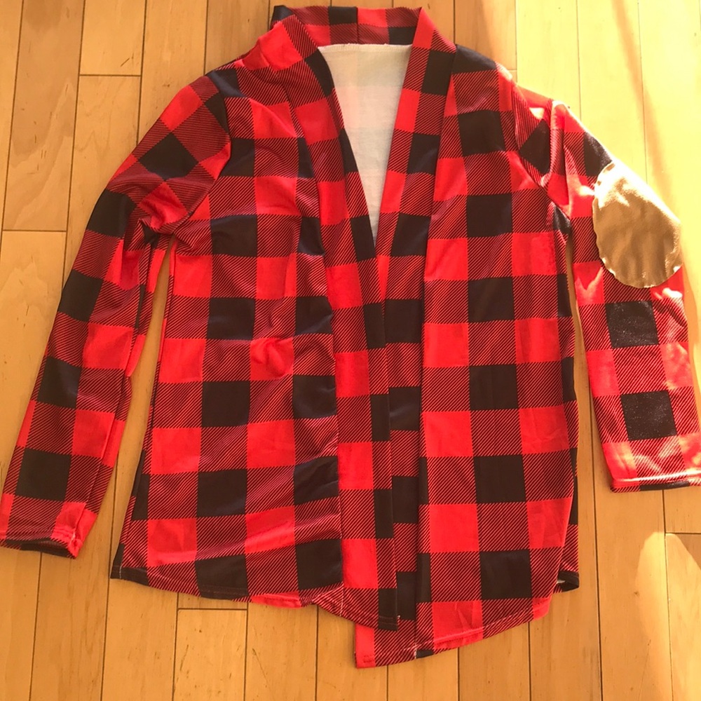 Plaid Cardiguan Sweater